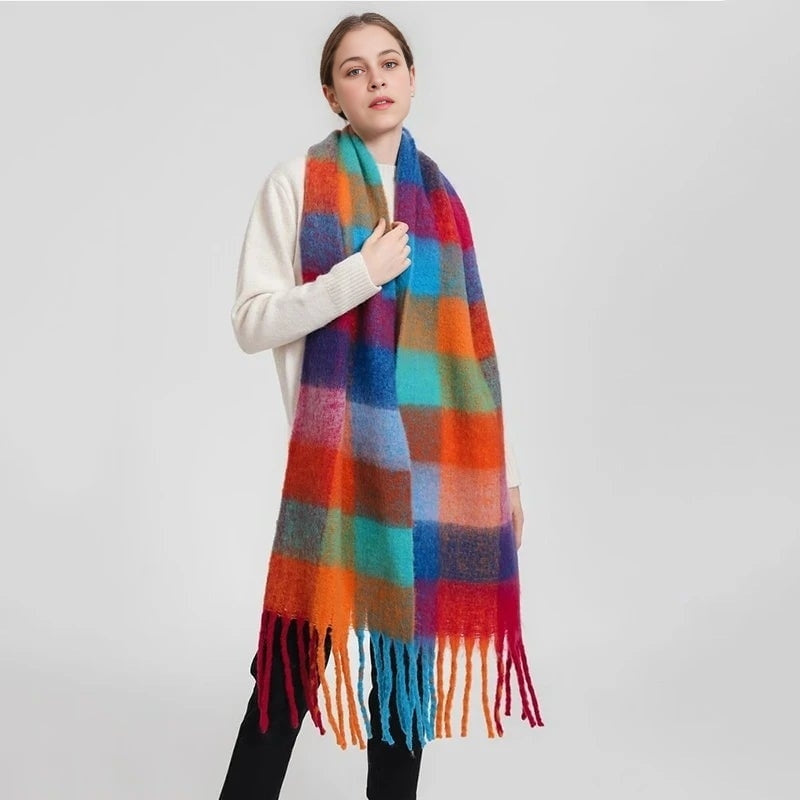 CASHMERE FRINGE SCARF