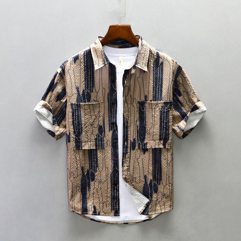AVERY TEXTURED BUTTON-UP