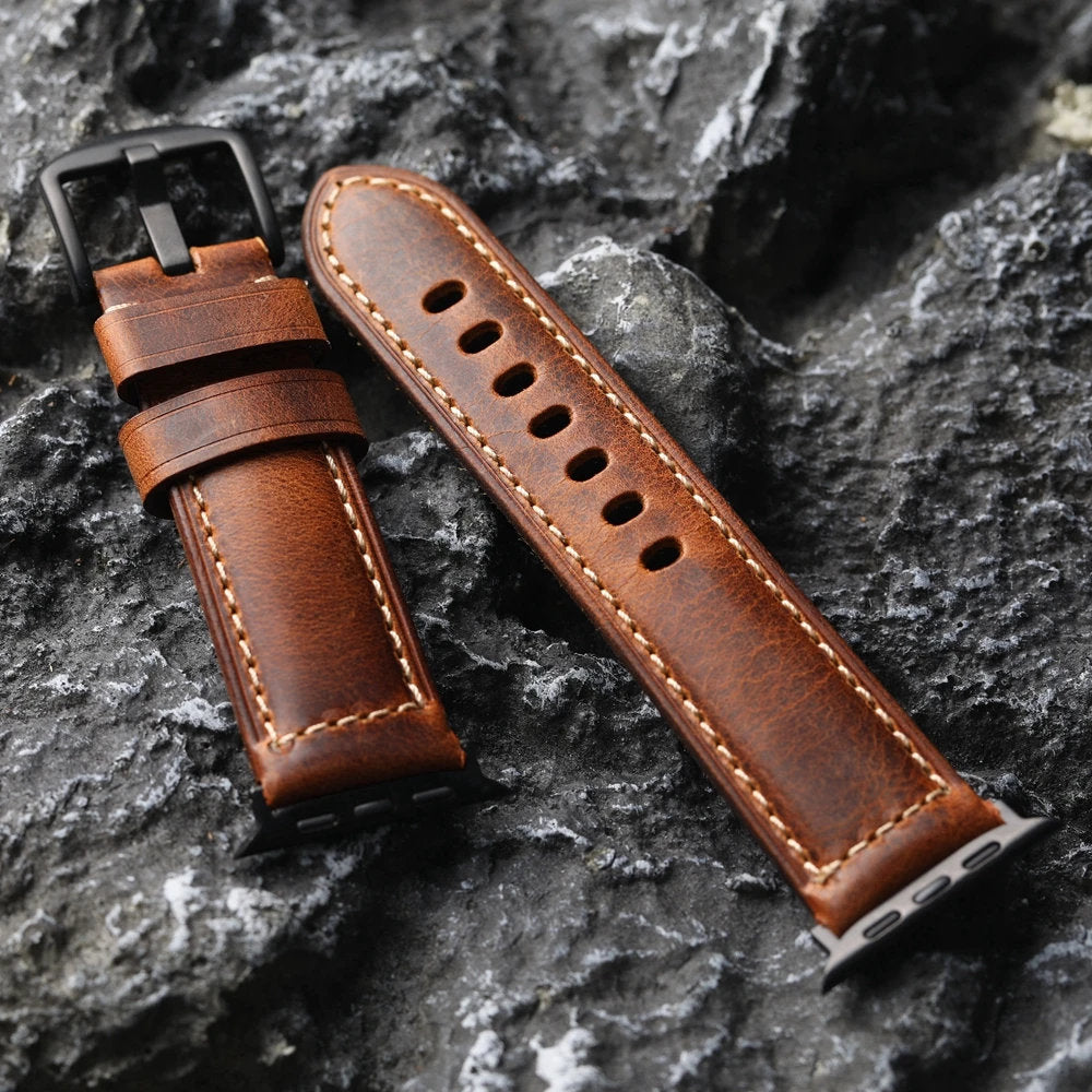 LARIAT GENUINE LEATHER APPLE WATCH BAND