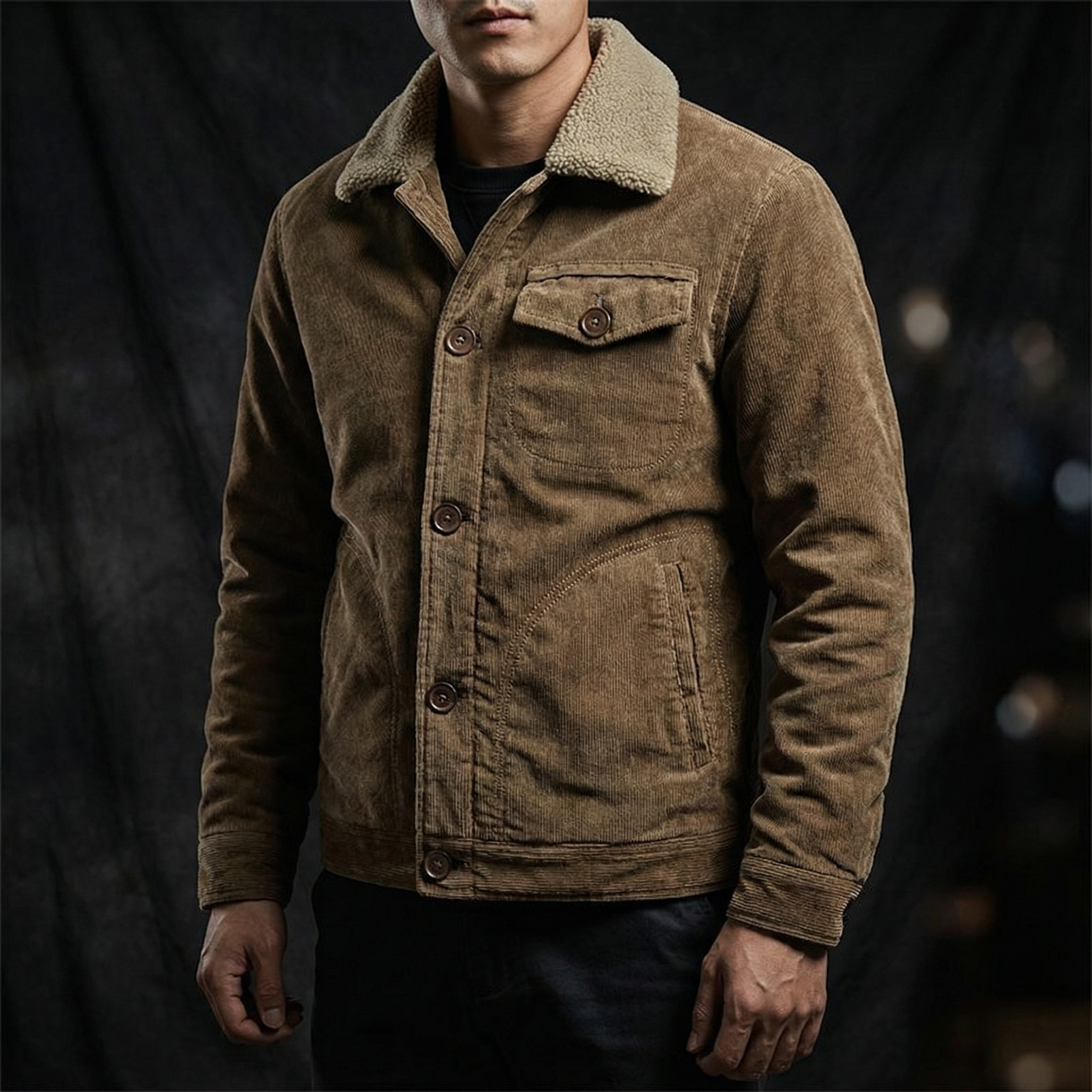 Ridgeway Sherpa-Lined Corduroy Jacket