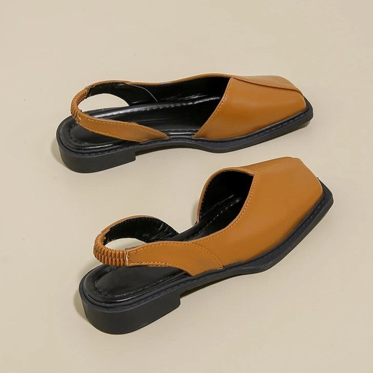 Olivine Slingback Flats