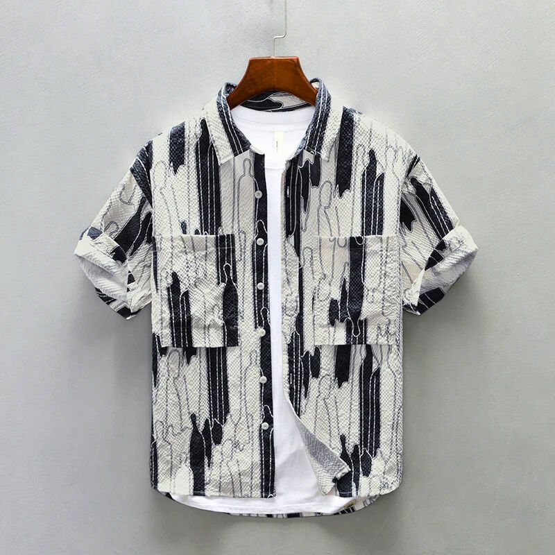 AVERY TEXTURED BUTTON-UP