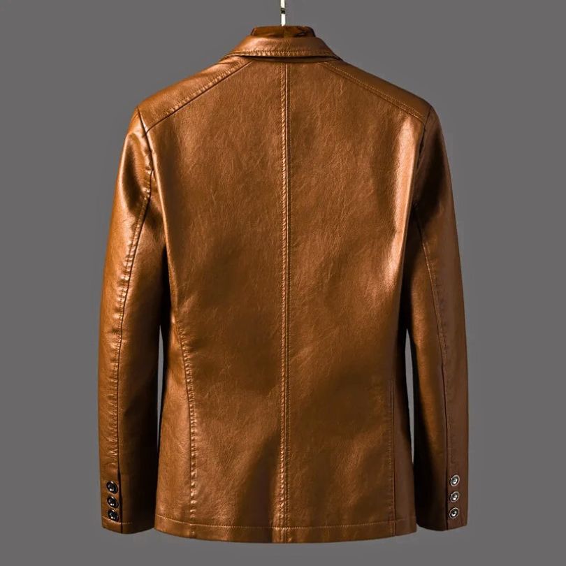 MARCO LUXE LEATHER BLAZER