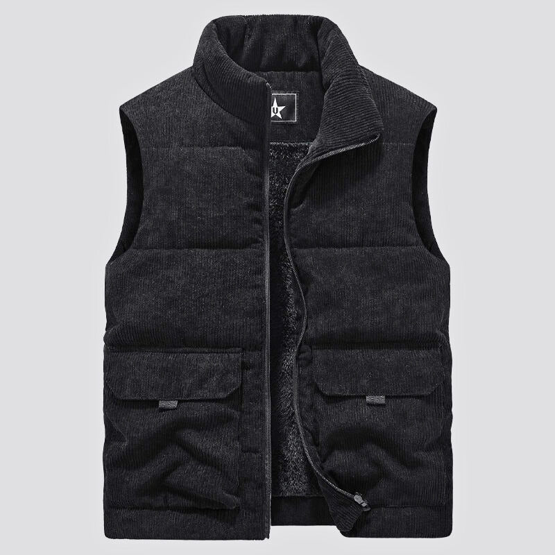 WOODLAND SHERPA CORDUROY VEST