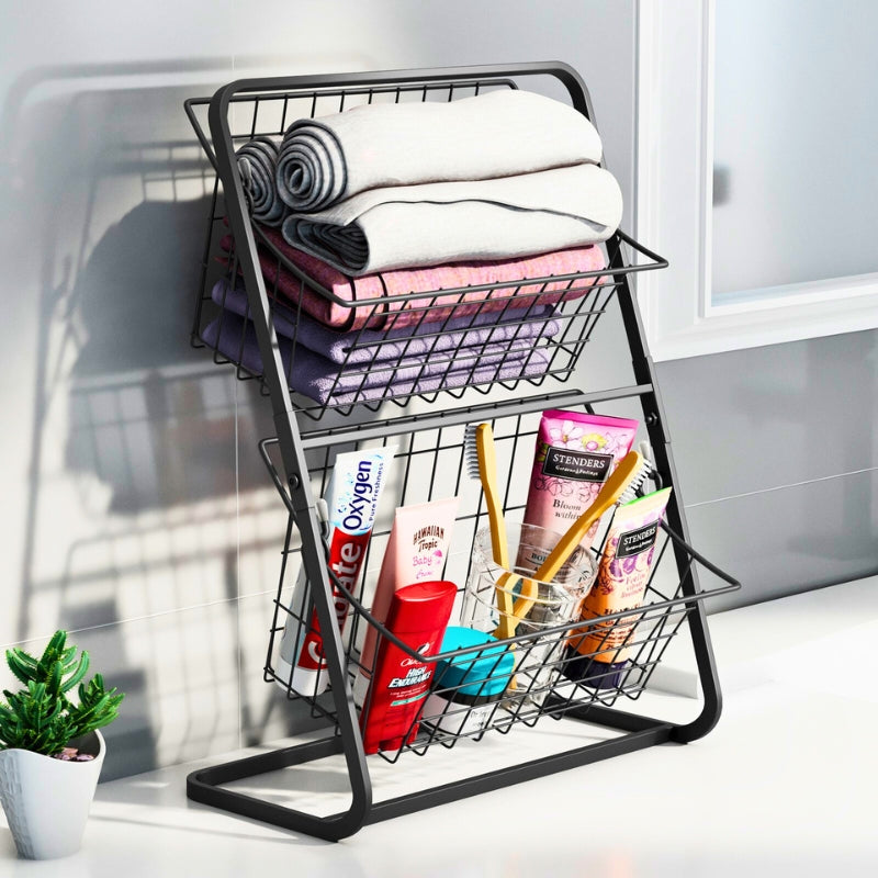 DETACHABLE 2-TIER ORGANIZATION BASKETS