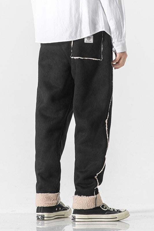 SAPPORO FUR-LINED SWEATPANTS