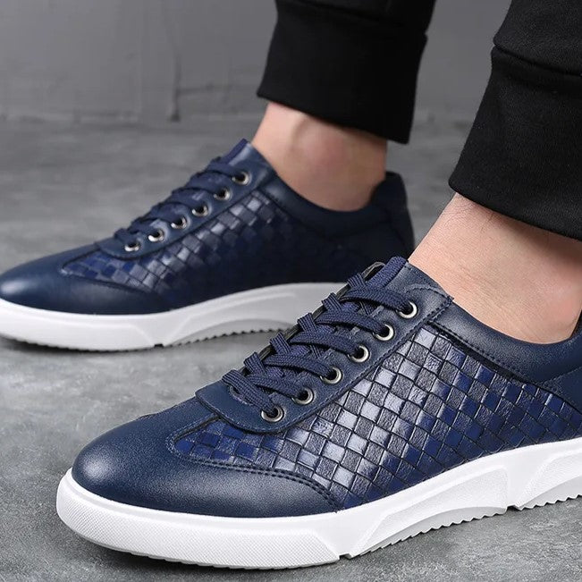 Roen Woven Leather Sneakers