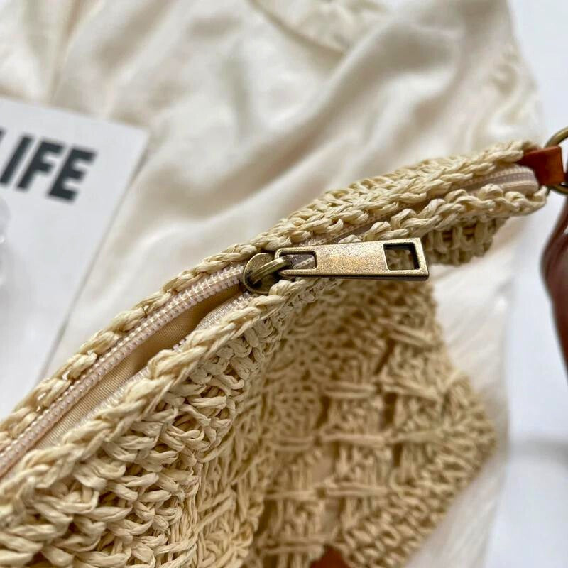 LUNA LAKE RATTAN CROSSBODY