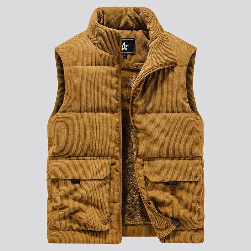 WOODLAND SHERPA CORDUROY VEST