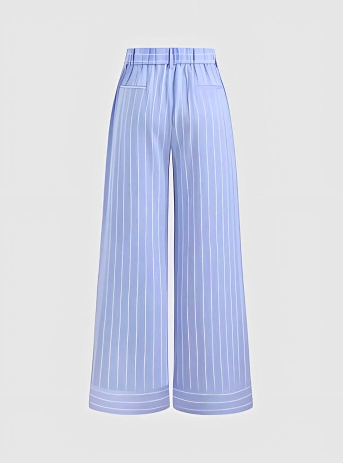 LAVENDER WIDE-LEG PANTS