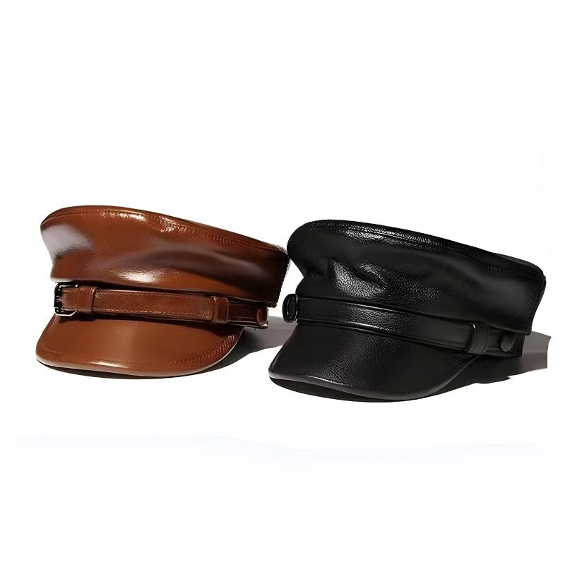 AIRHEART LEATHER CABBIE HAT