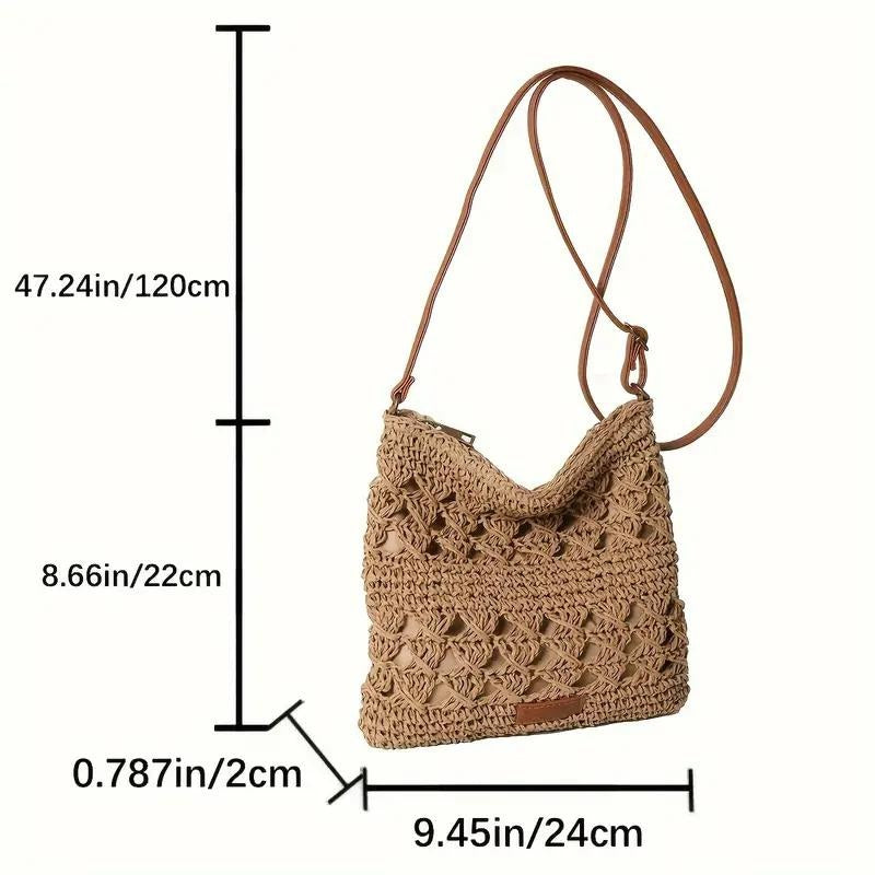 LUNA LAKE RATTAN CROSSBODY