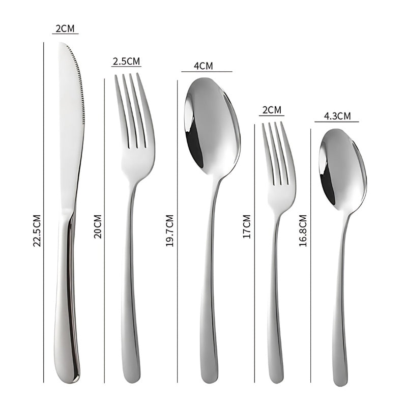 AURORA STAINLESS FLATWARE SET