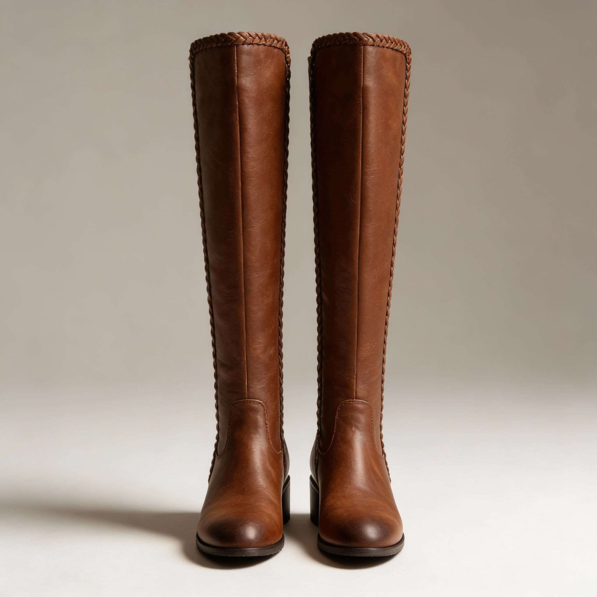 Elora Knee-High Leather Riding Boots