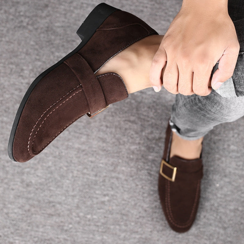 CALZATURE SUEDE LOAFERS