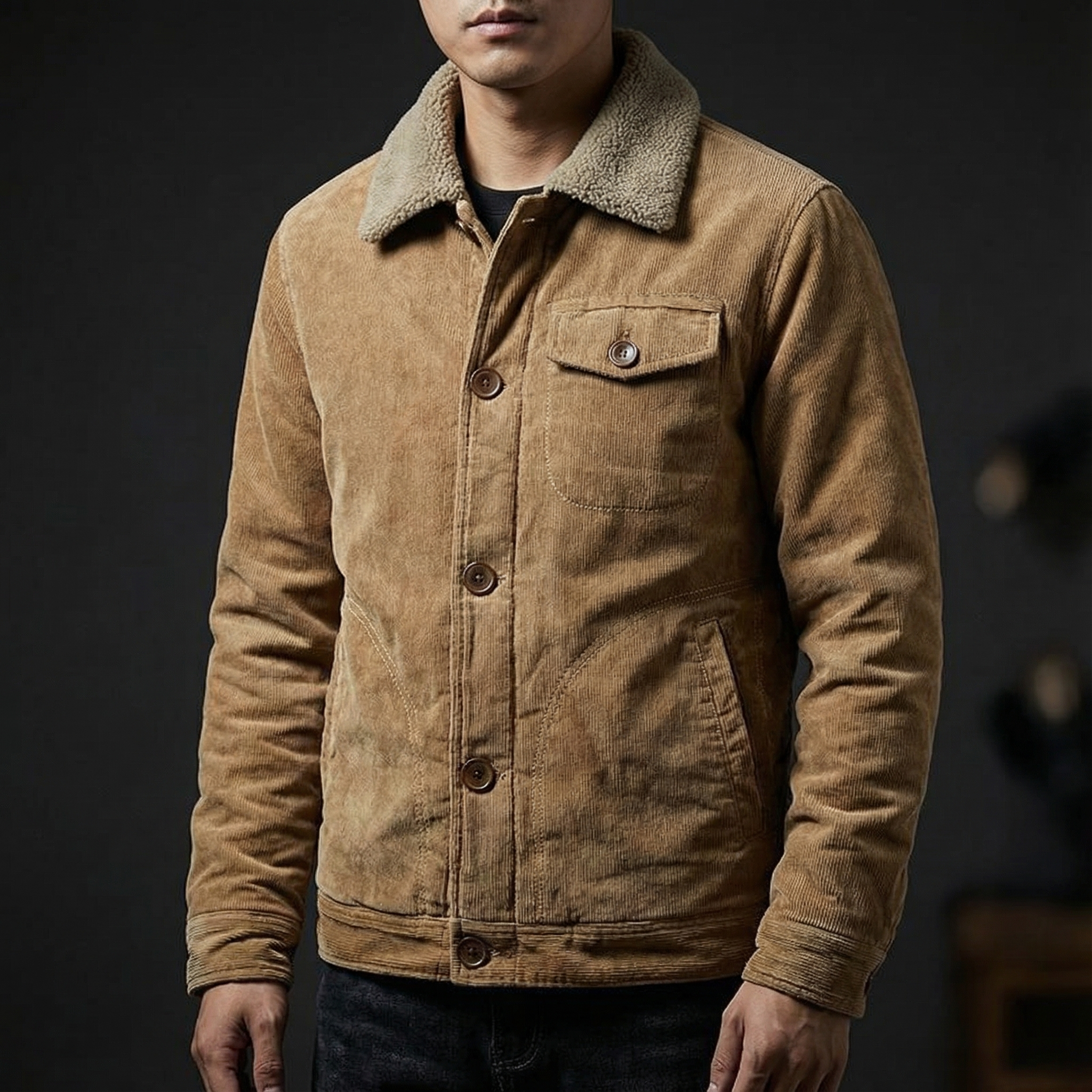 Ridgeway Sherpa-Lined Corduroy Jacket