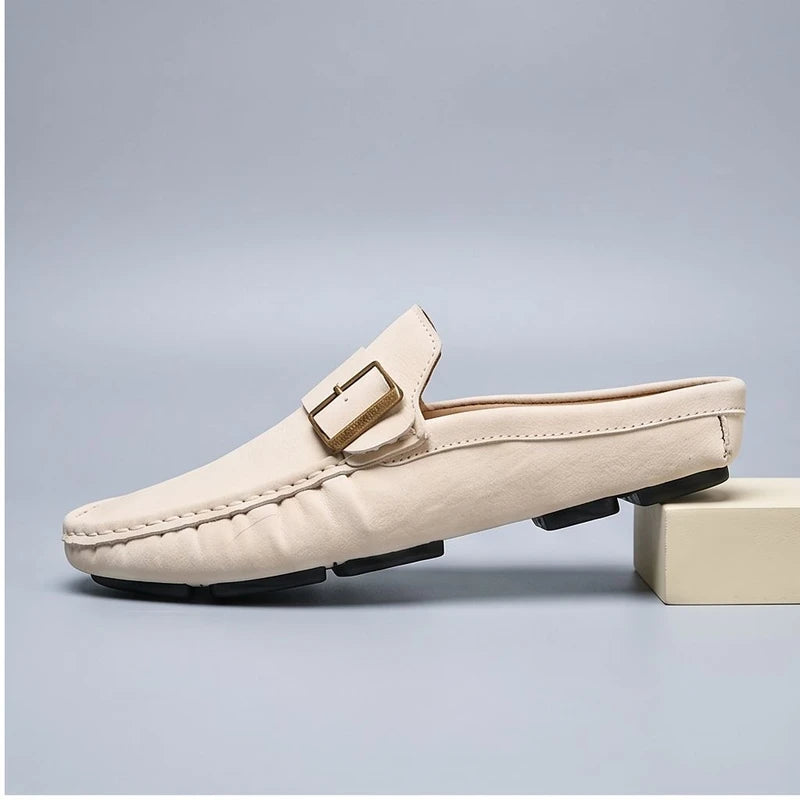 White Corbeau Genuine Leather Slip-On Loafers product photo - 2
