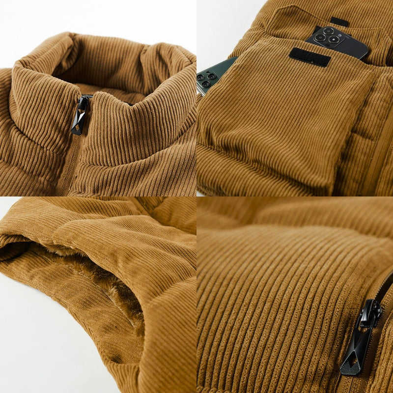 WOODLAND SHERPA CORDUROY VEST