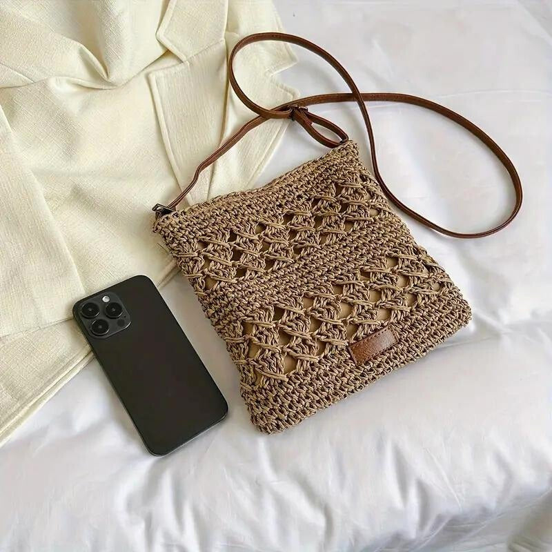 LUNA LAKE RATTAN CROSSBODY