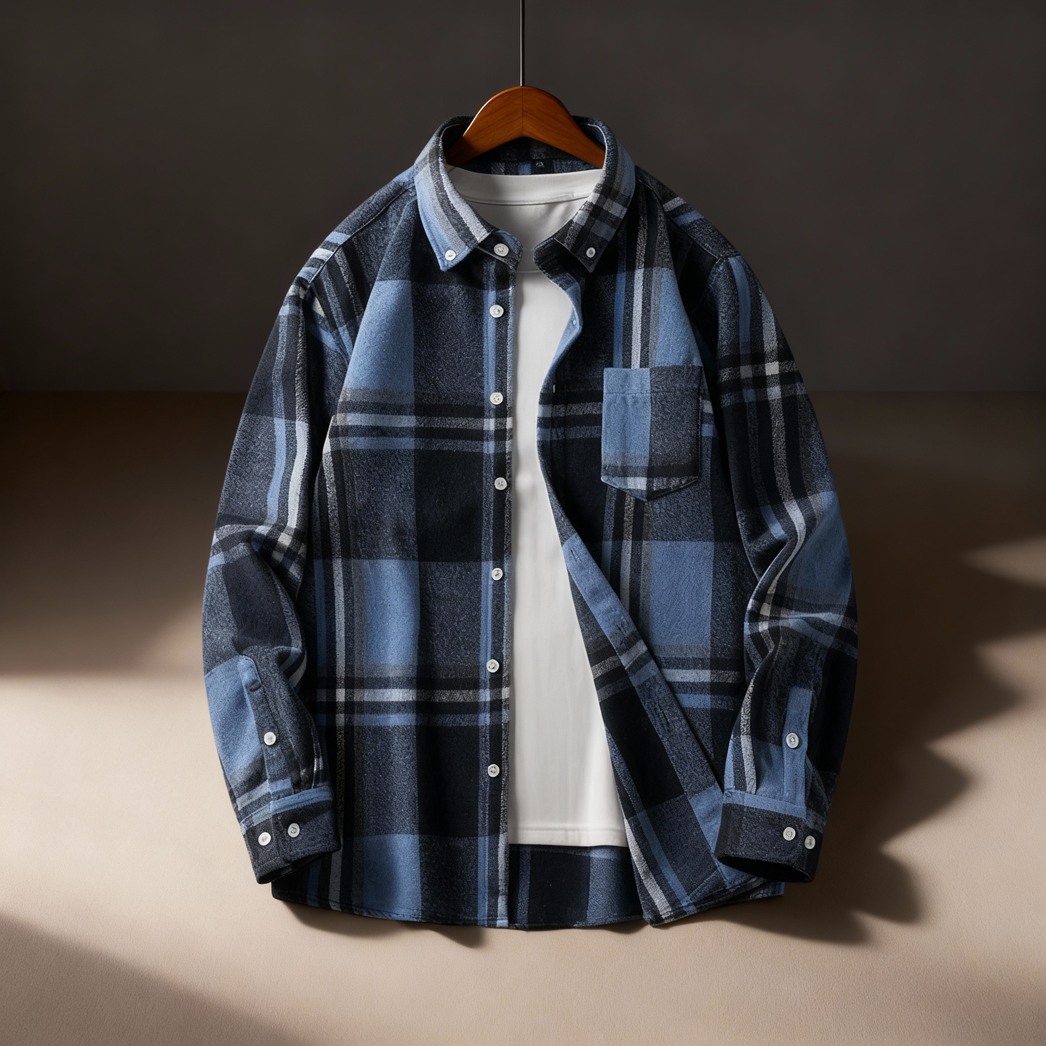 Ashford Plaid Flannel Button-Down Shirt
