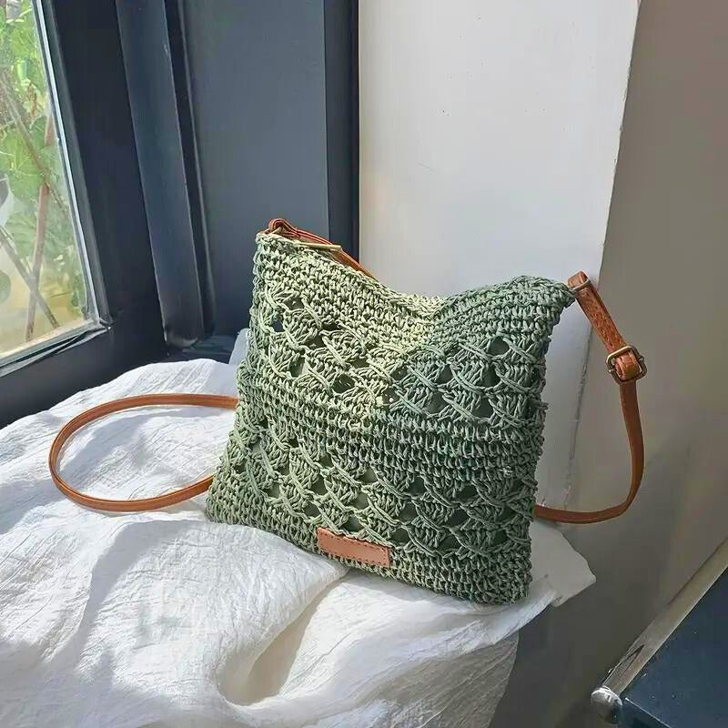 LUNA LAKE RATTAN CROSSBODY