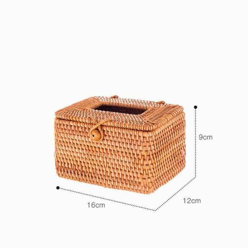 RATTAN TISSUE/NAPKIN BOX