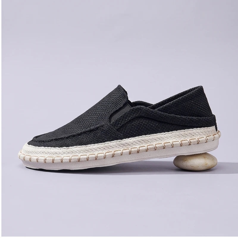Black Caldwell Canvas Slip-On Loafers product photo - 2