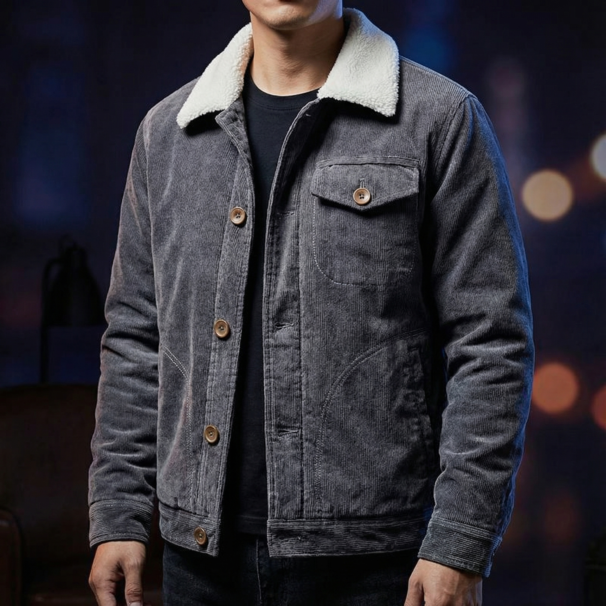 Ridgeway Sherpa-Lined Corduroy Jacket