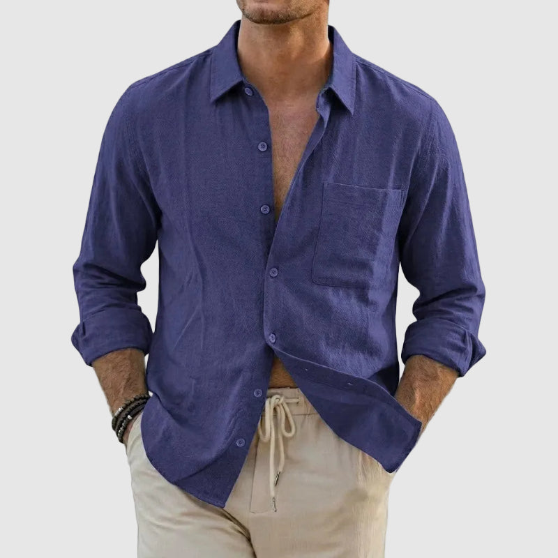 Grayson Linen Button-Up Shirt