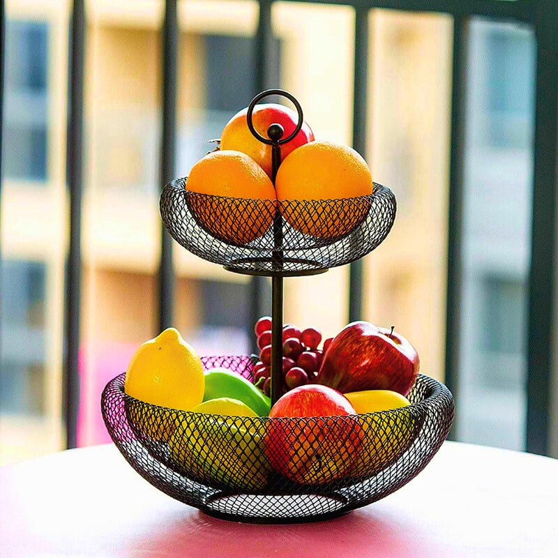 2-TIER MESH FRUIT BASKET