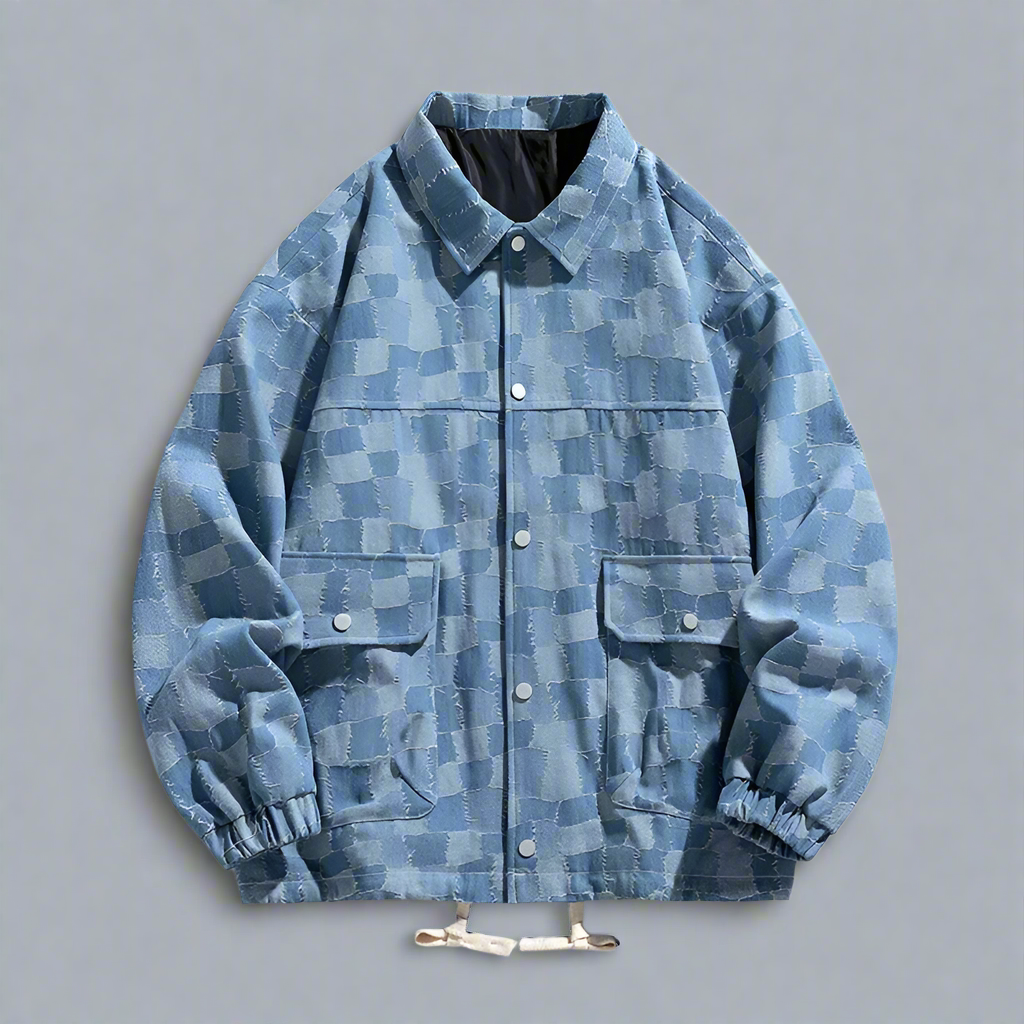 Carter Checkered Denim Jacket