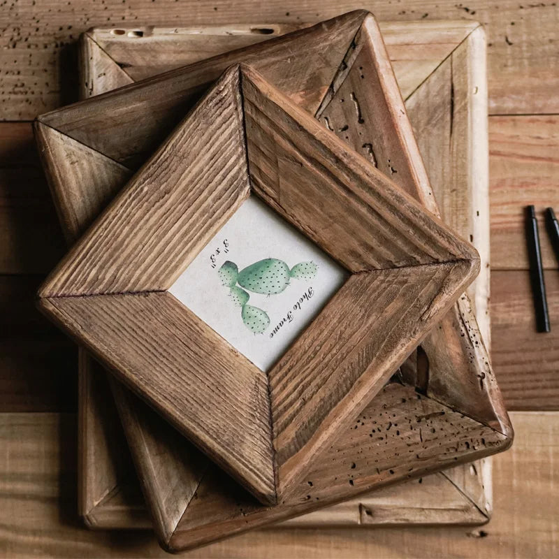 WEATHERED ROOTS PINE PICTURE FRAMES