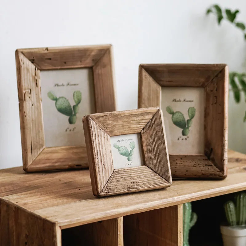 WEATHERED ROOTS PINE PICTURE FRAMES