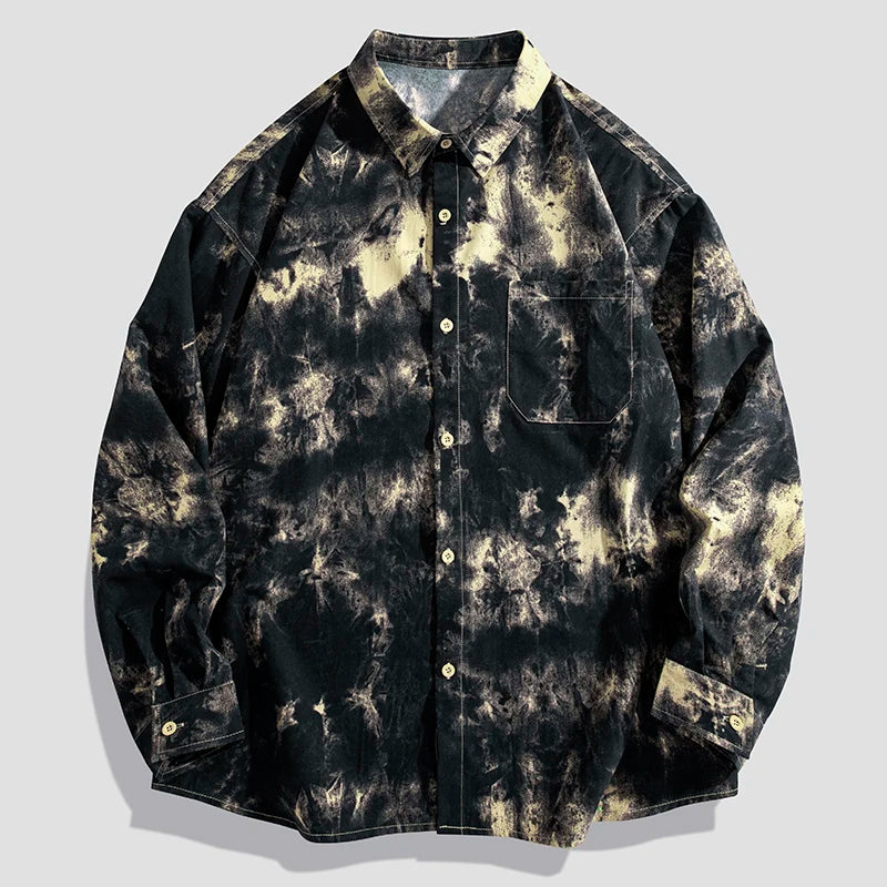 Royce Tie-Dye Button-Up Shirt