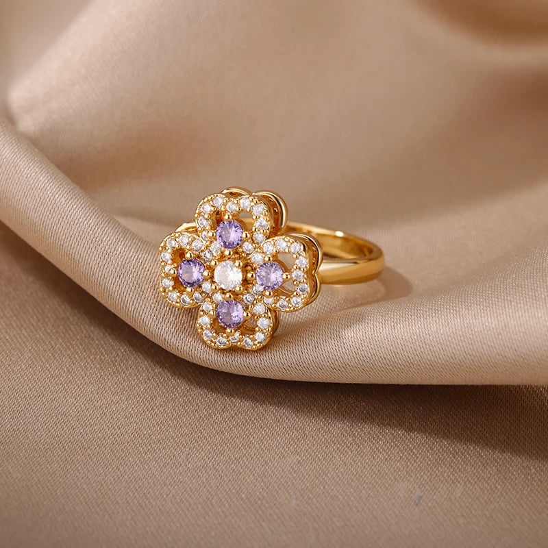 Lucky Clover Resizable Ring