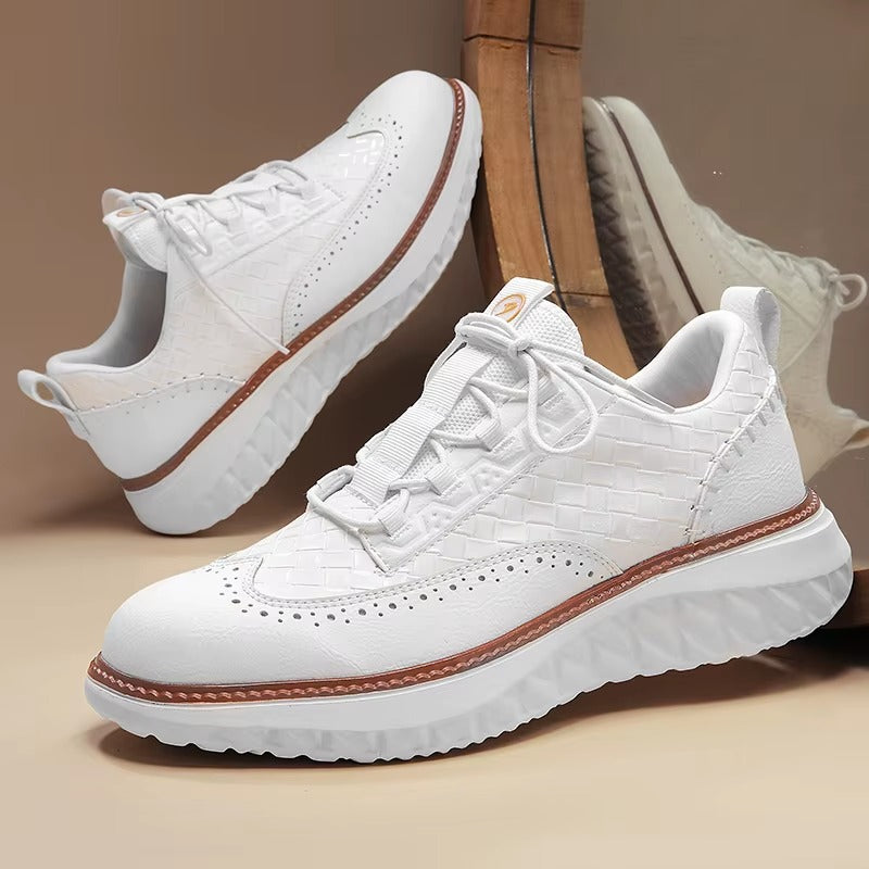 Axton Brogue Leather Sneakers