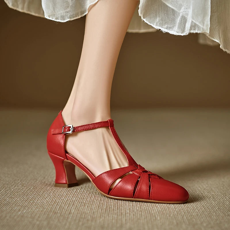 Victoria Genuine Leather Heels