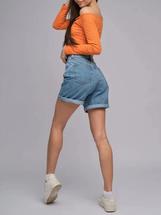 Bluestone High Waist Denim Shorts