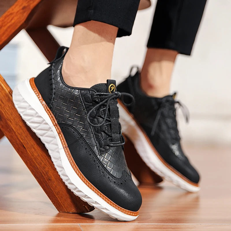Axton Brogue Leather Sneakers