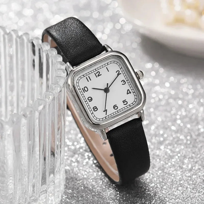 EVELYN ALLOY SQUARE WATCH