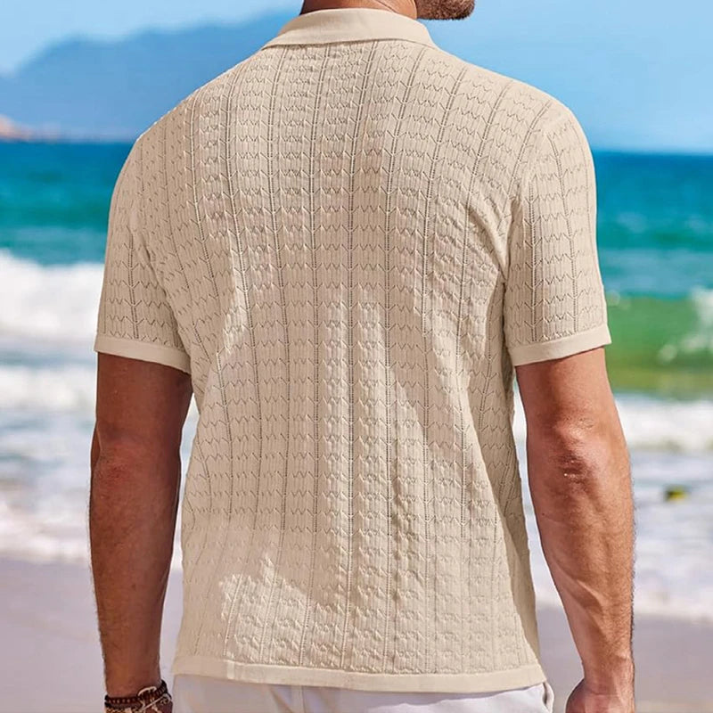Luciano Knitted Camp Shirt