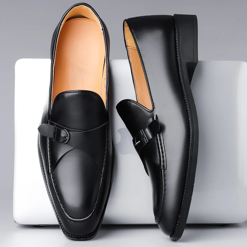 Camden Monk Strap Genuine Leather Loafers