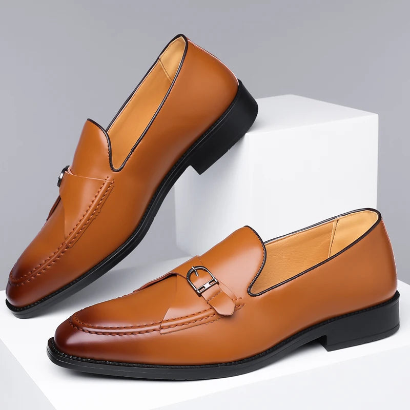 Camden Monk Strap Genuine Leather Loafers