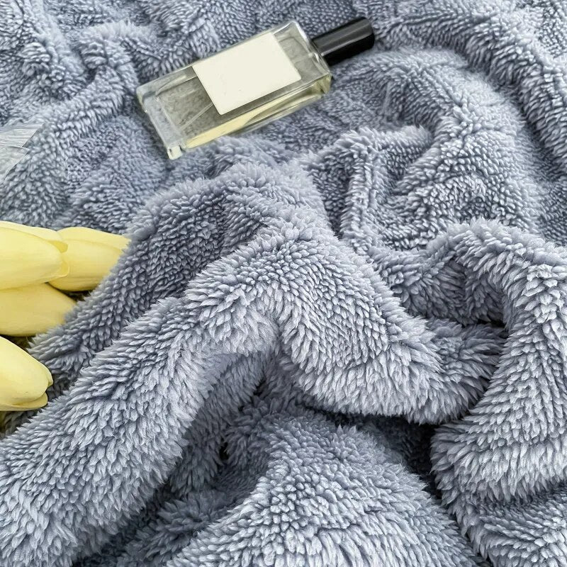 DOUBLE-SIDED LAMB CASHMERE WINTER BLANKET