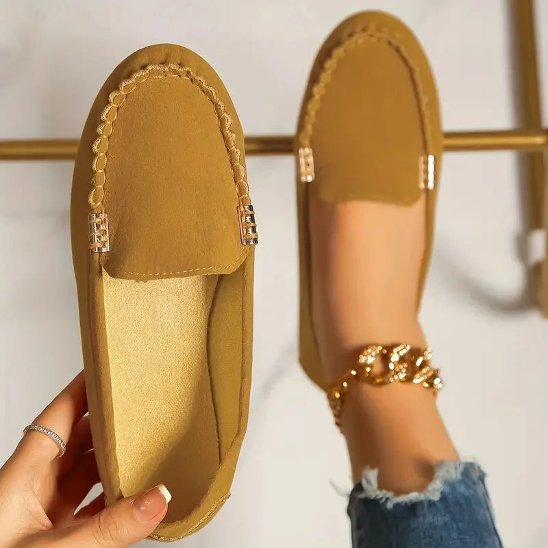 Anora Suede Slip-On Loafers