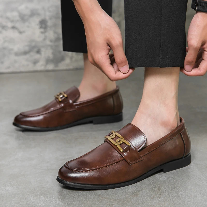 Hunter Leather Slip-On Loafers