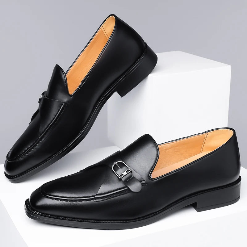 Camden Monk Strap Genuine Leather Loafers