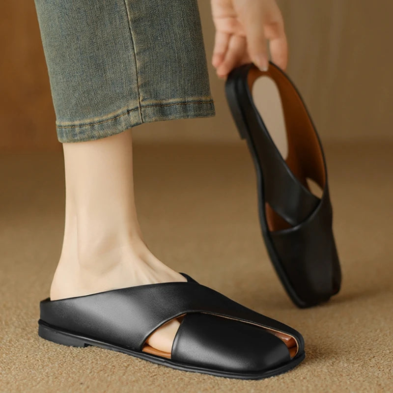 Valentara Crisscross Mules