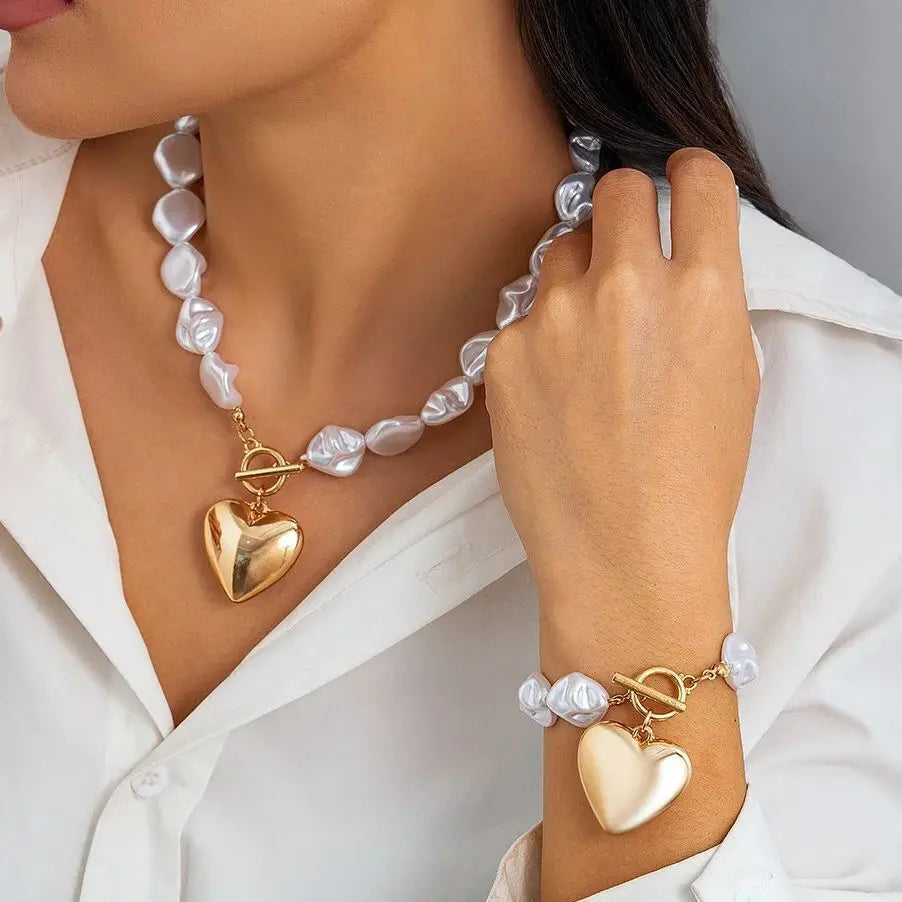 Valencia Pearl Heart Set