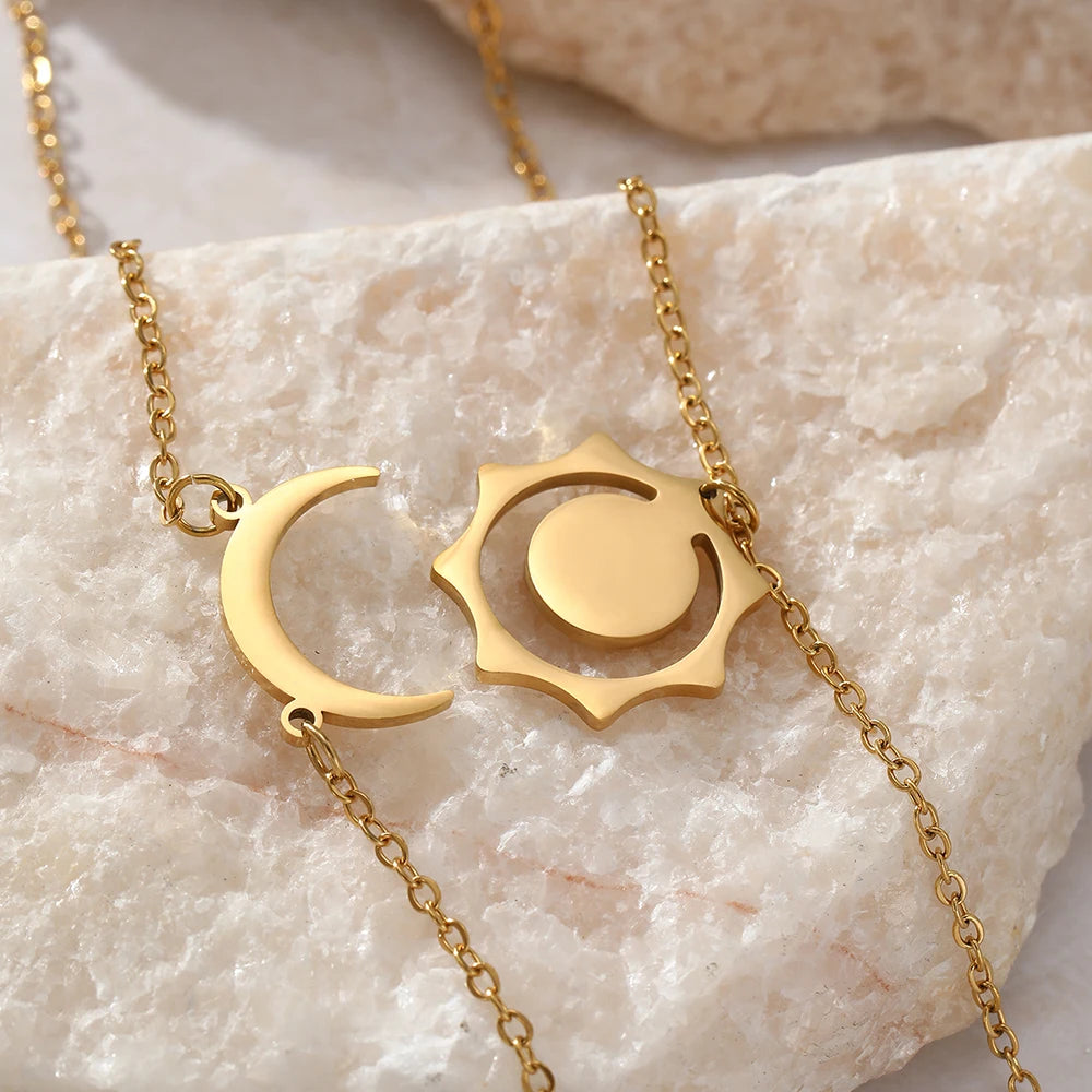Sun and Moon Necklace